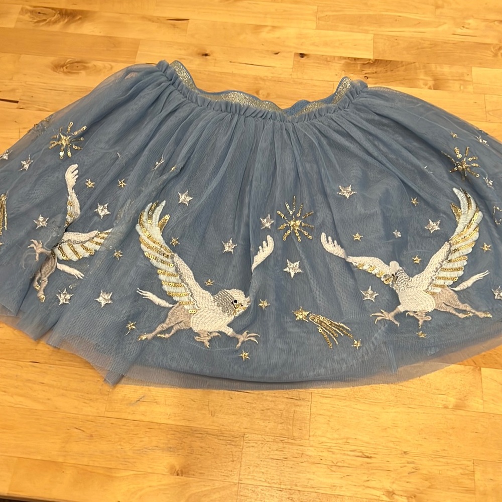 Harry Potter Mini Boden Hedwig Skirt with Sequin Detail
